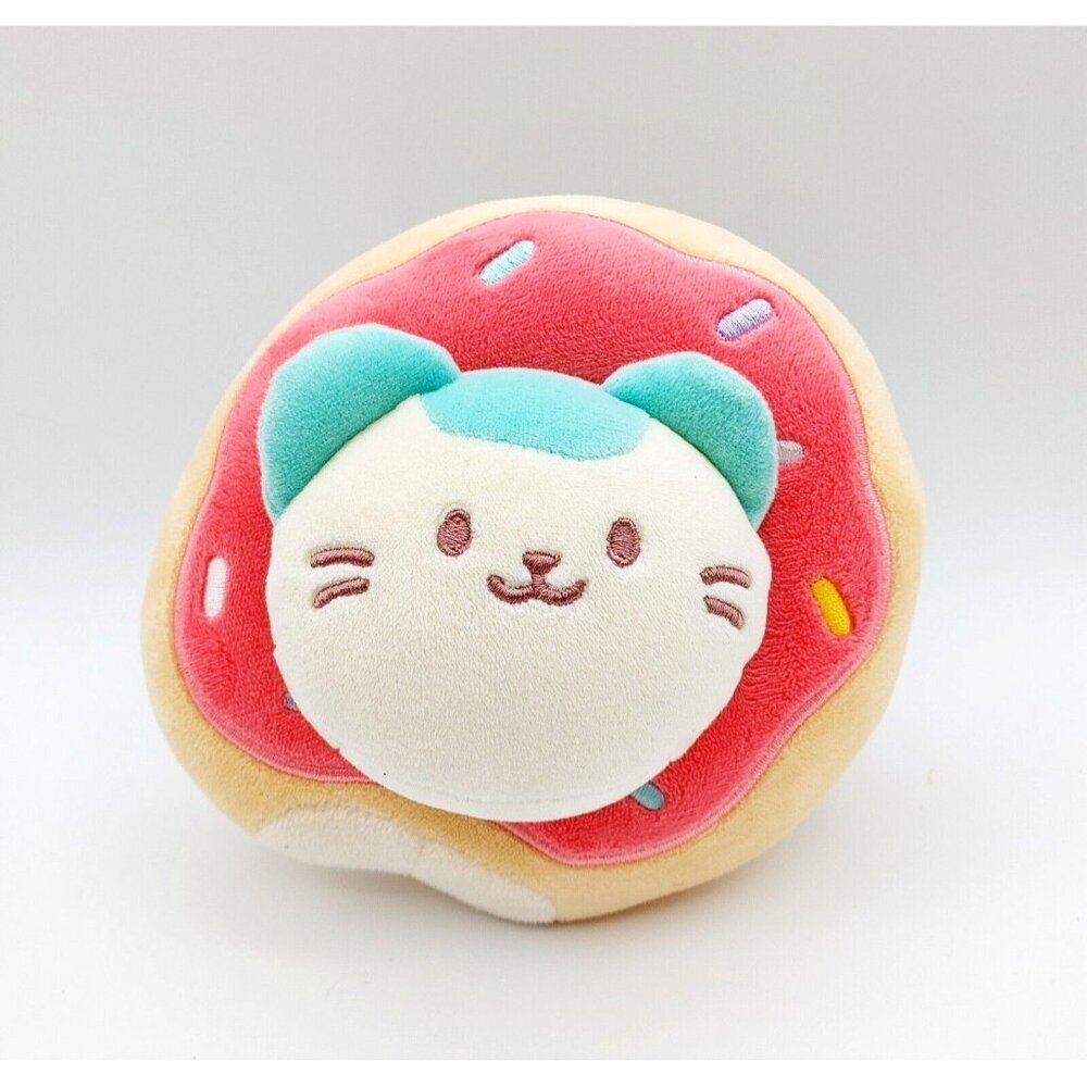Anirollz Kittiroll Cat In Donut  Plush Toy 6”